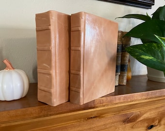 Handcrafted Leatherbound Holy Bible Triple Combination Set: Engraved LDS Scriptures, Missionary Gift Come Follow Me