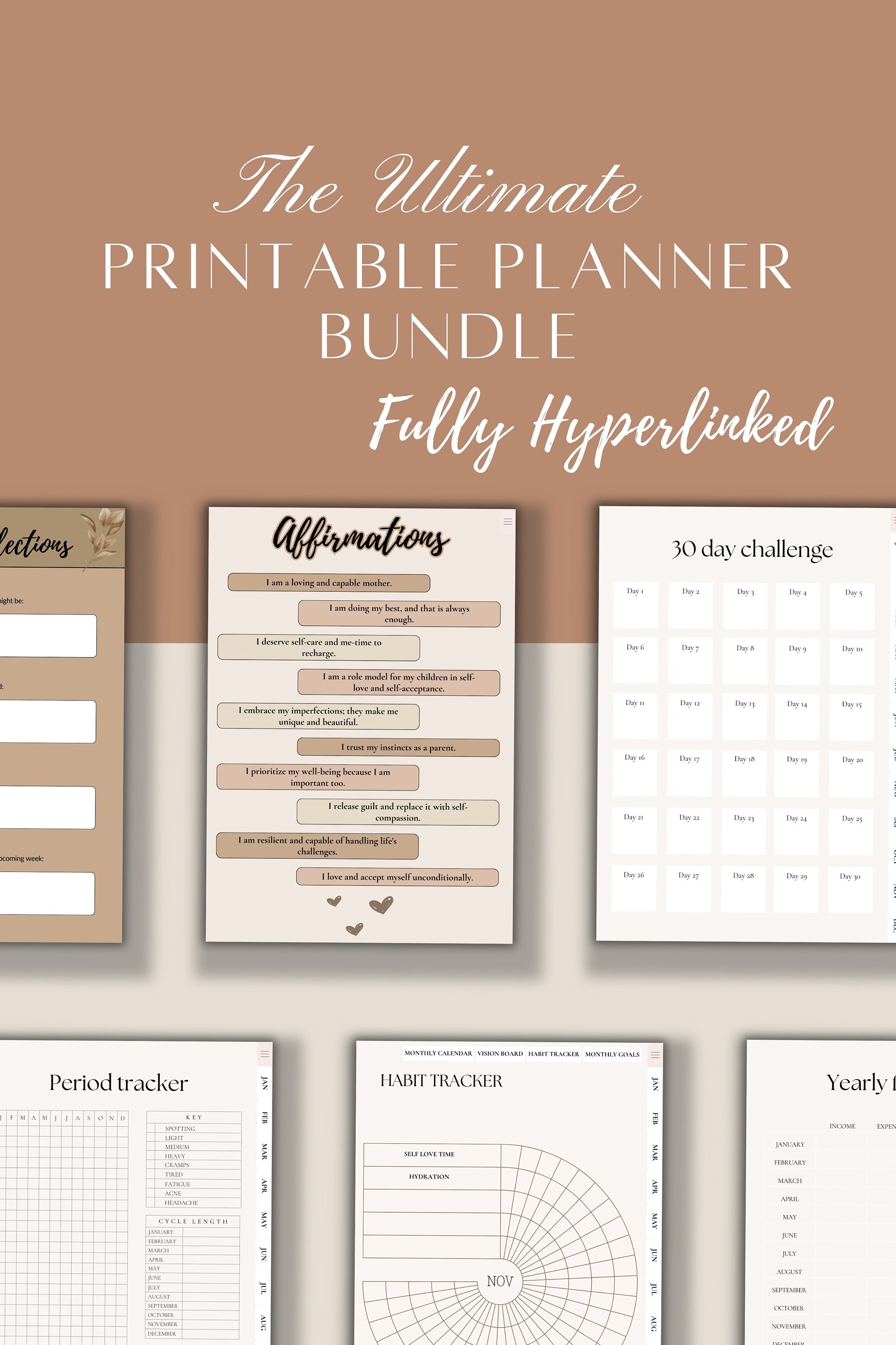 2024 Digital Planner Goodnotes Notability ADHD FRIENDLY - Etsy