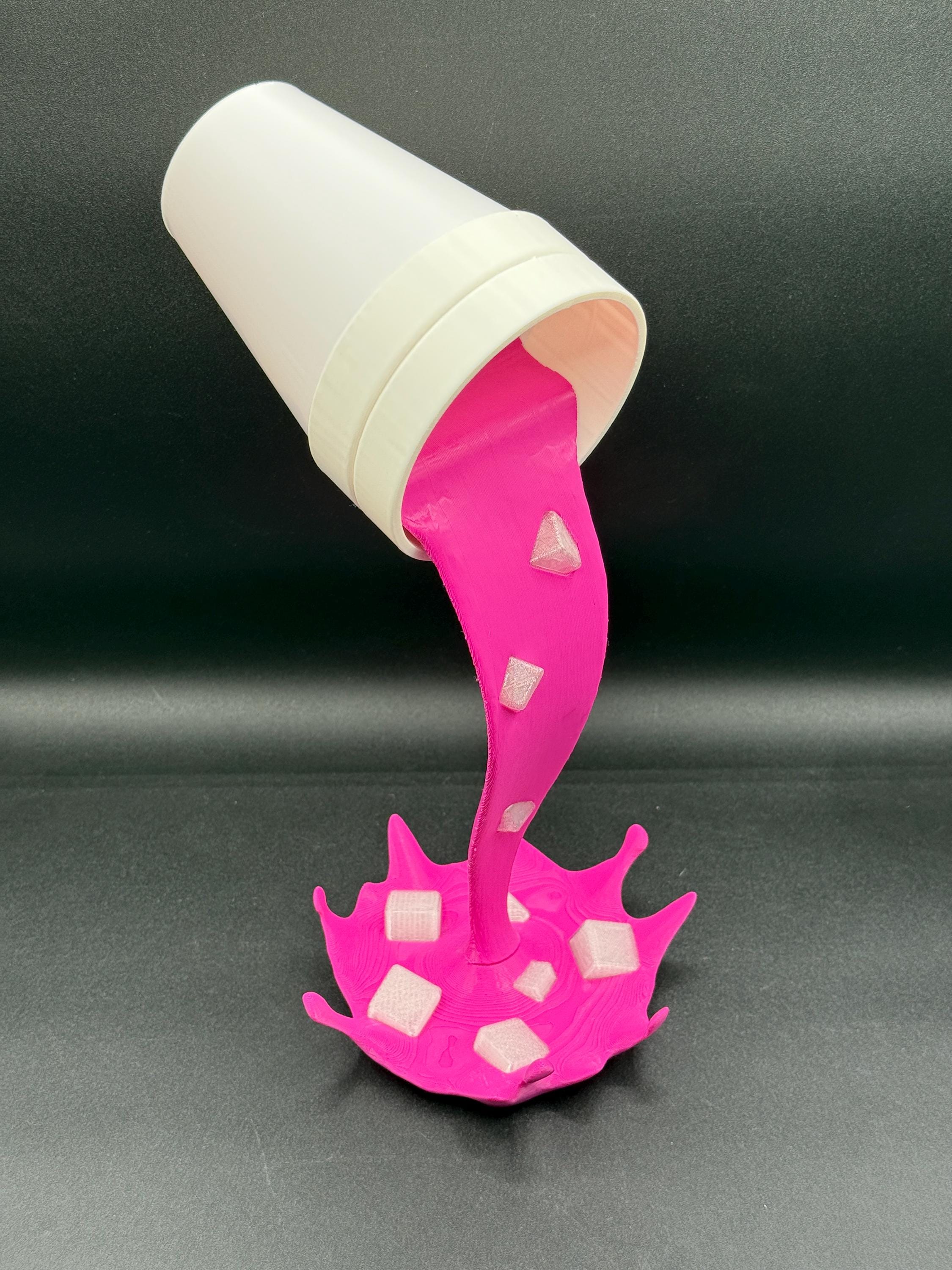 Can’t Put Down The Cup (Floating Double Cup Sculpture)