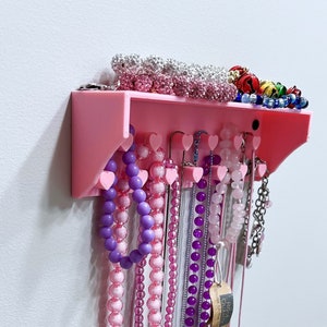 Heart Necklace Holder with Shelf- Set of 2