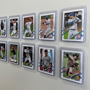 Floating Trading Card Wall Display - Set of 10