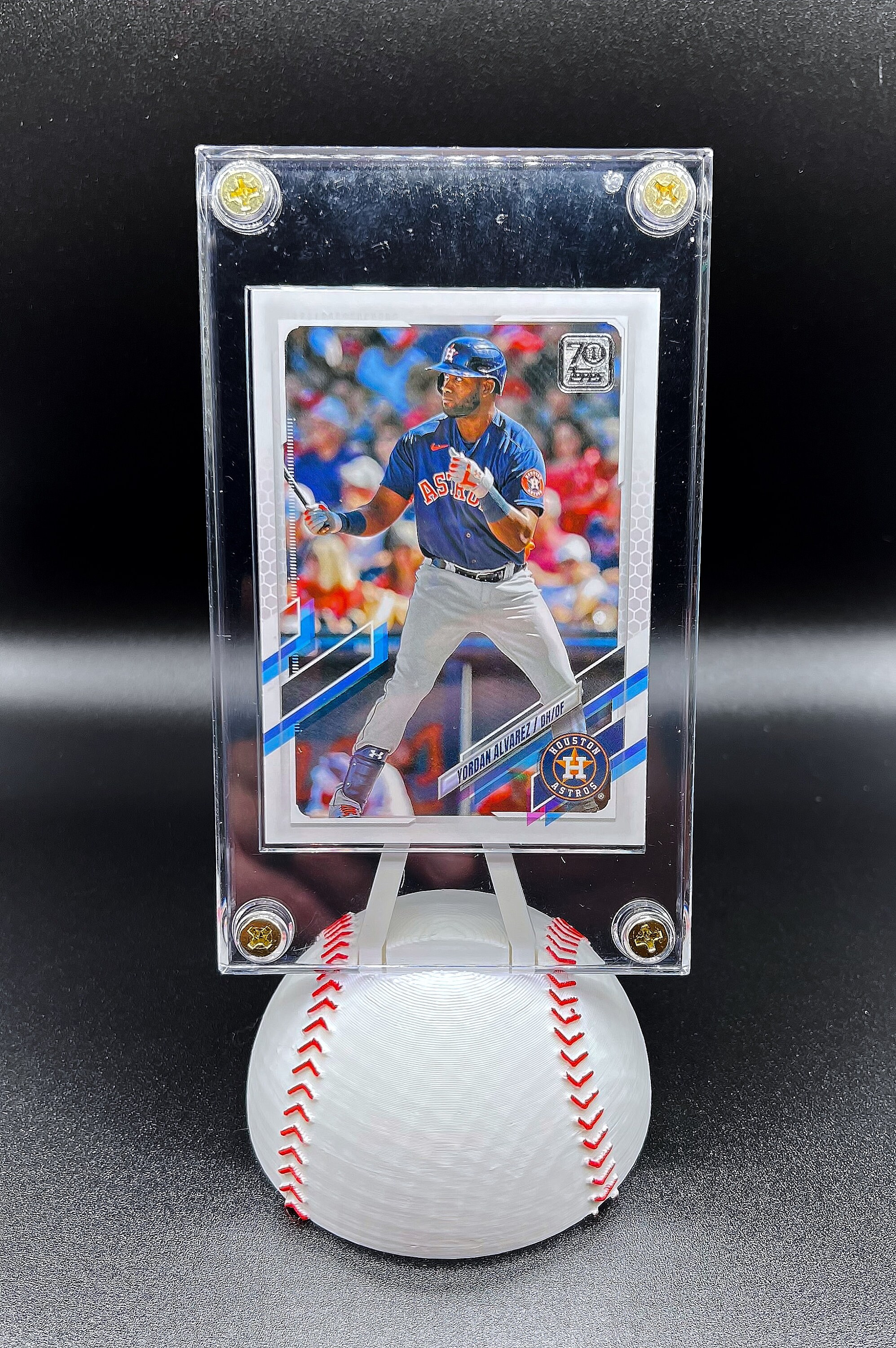 Baseball Card Stands Pack of 4 half Baseball Etsy