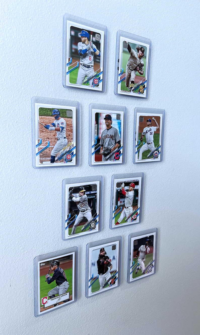 Floating Trading Card Wall Display Set of 10 Etsy