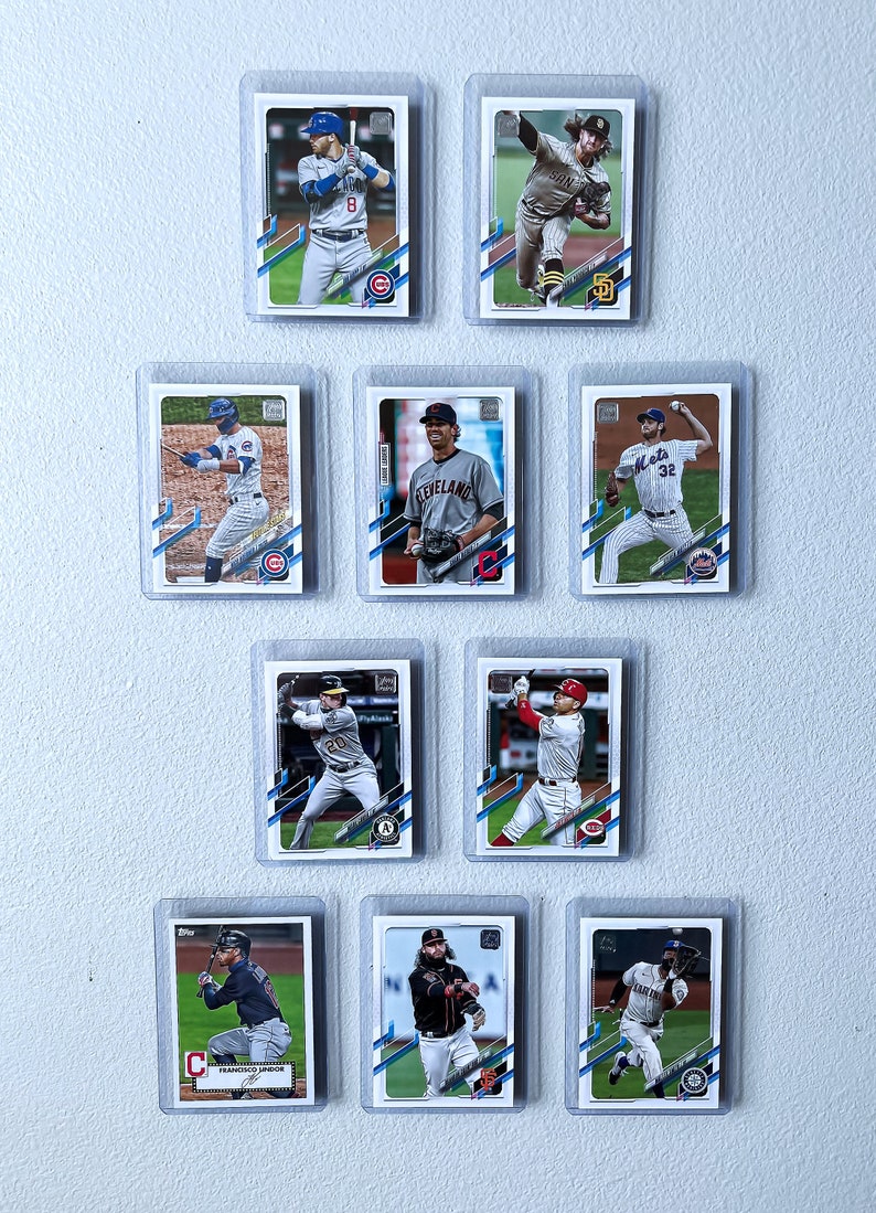 Floating Trading Card Wall Display Set of 10 Etsy