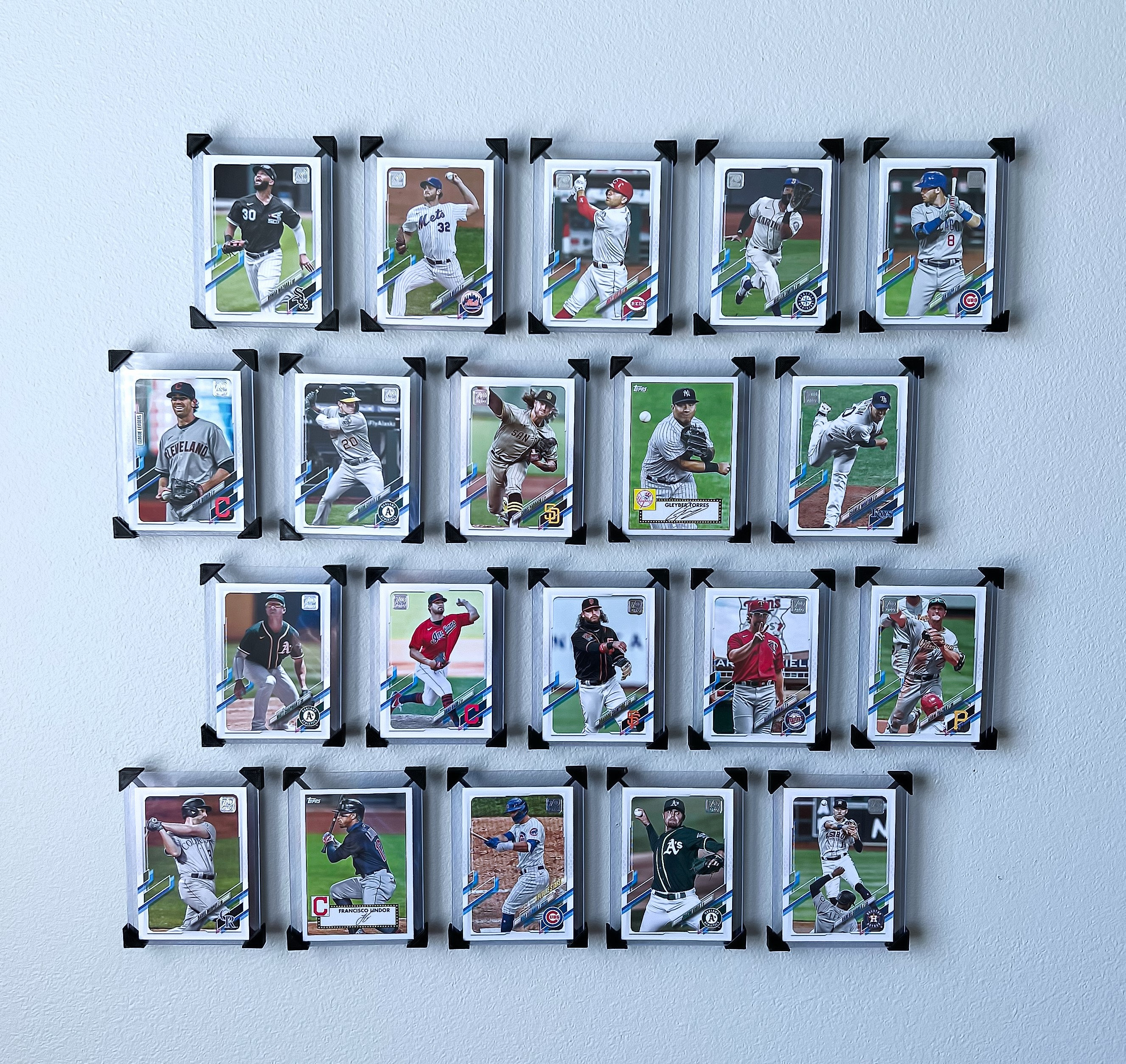 Trading Card Wall Display Set of 20 Etsy Canada