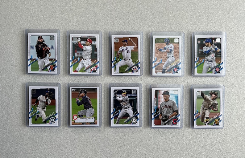 Floating Trading Card Wall Display Set of 10 Etsy