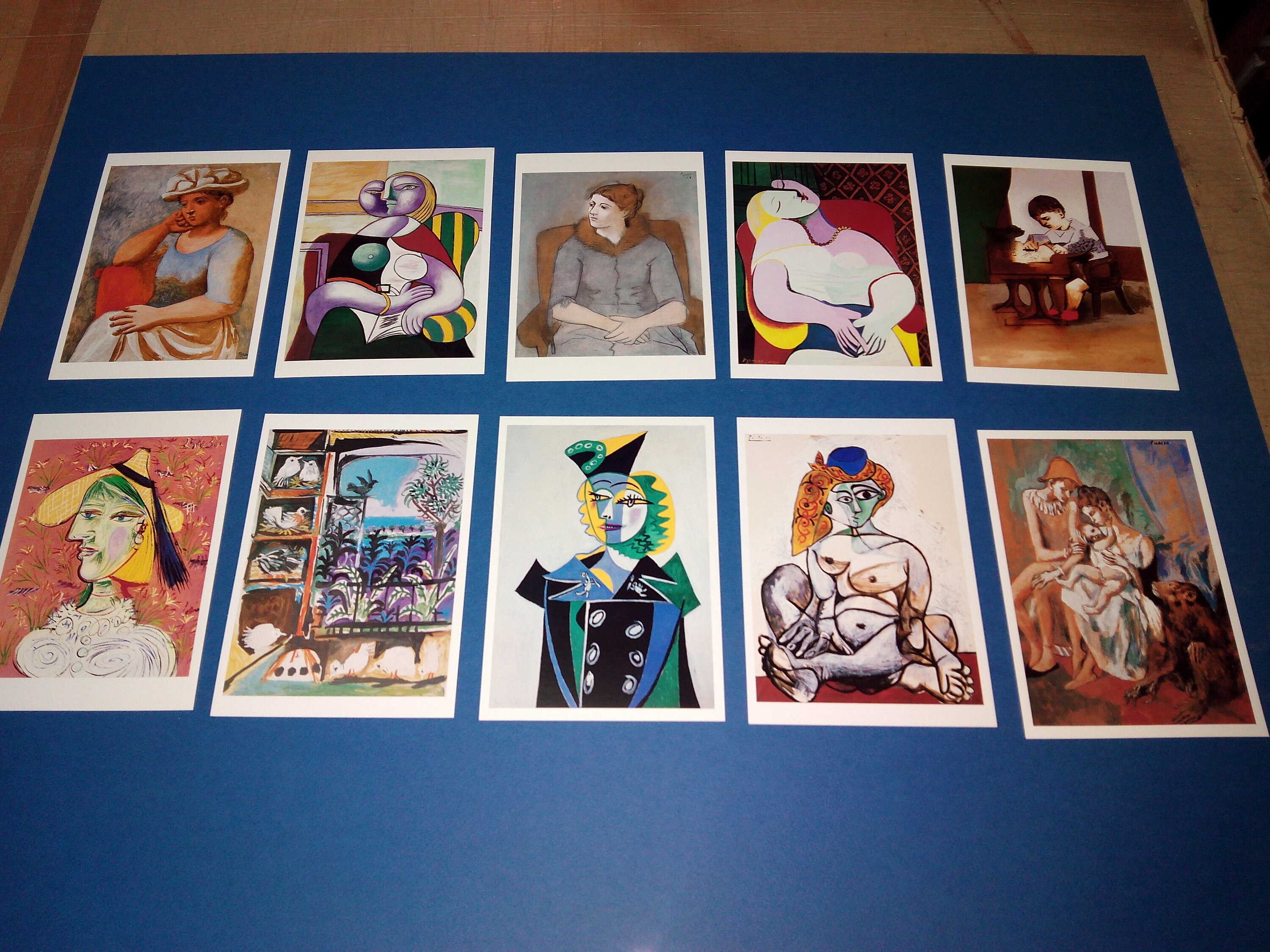Postales Postcards Pablo Picasso. Postcard Lot 4. Editions Etsy