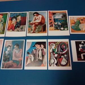 Postcards Pablo Picasso. Set of 2 postcards. Blok Editions 13 x 18 cms. Brand new.
