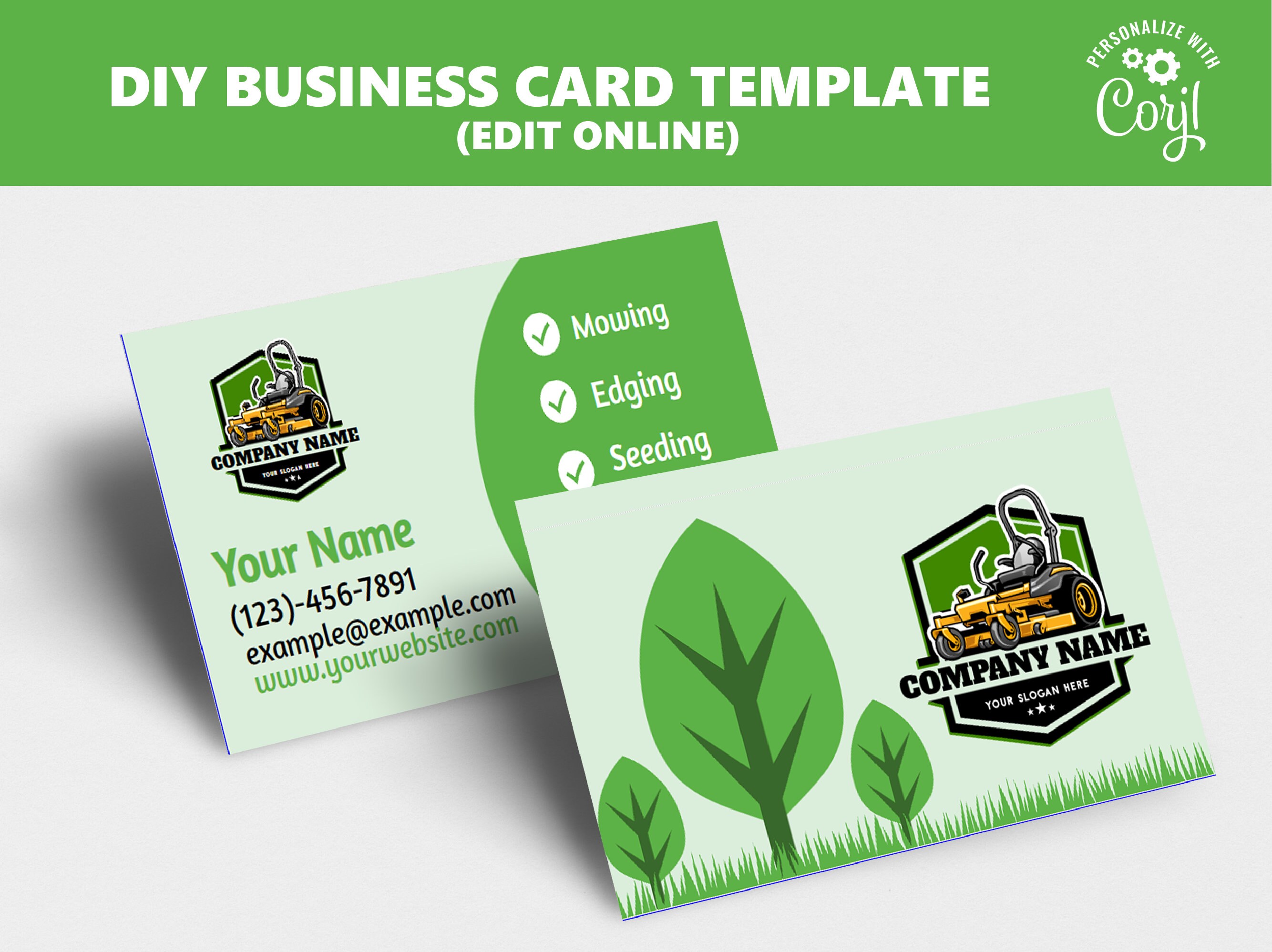 Lawn Service Business Cards Templates Lawn Service Business Cards Templates