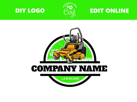 Diy Landscaping Logo Lawn Care Logo Grass Logo Tree Logo Etsy