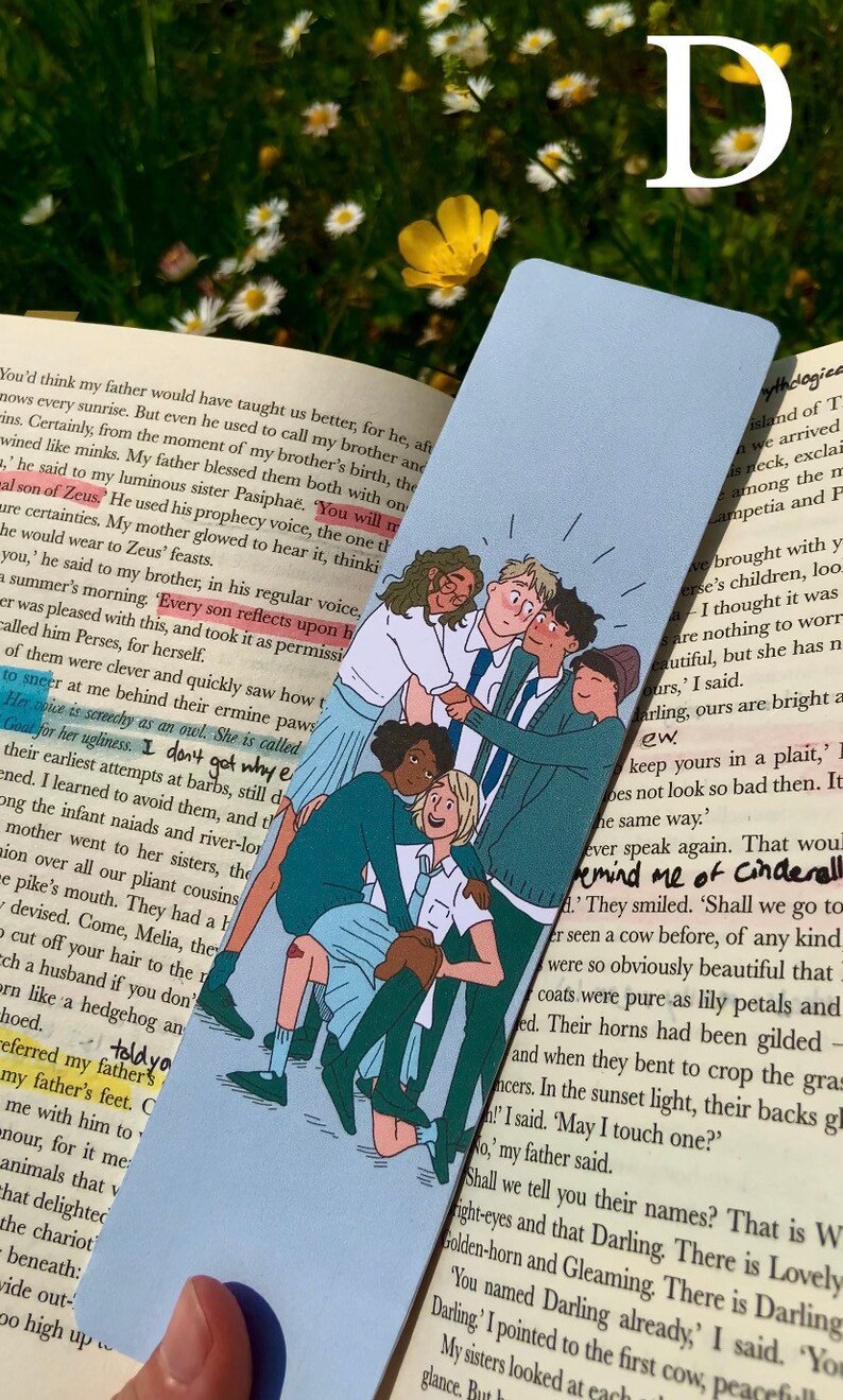 Heartstopper Bookmark Netflix Series Alice Oseman Etsy