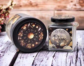 Zodiac Candle | Handmade Scented Candle | Bookish Candle | Handmade Soy Wax Candle
