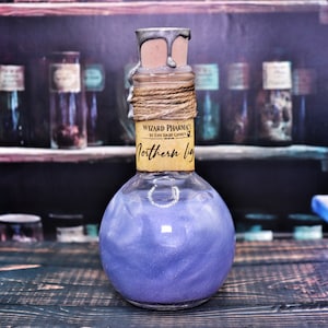 Northern Lights | Handmade decorative magic potion – magic bottle | Fantasy decoration, LARP accessory | Wizard magic potion
