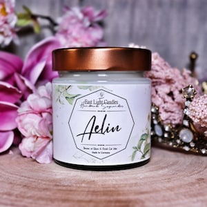 Aelin Candle Book Candle | Handmade Scented Soy Wax Candle | Personalized Vegan Candle | Gift Idea for Bookworms | Throne of Glass