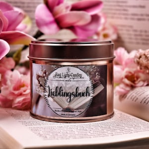 Favorite Book Candle | Handmade Book Candle | Scented Soy Wax Candle | Natural Candle, Customizable | Gift Idea for Candle Lovers