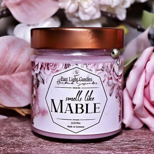 Candela Mable | Candela a forma di libro | Candela profumata in cera di soia fatta a mano | Candela vegana personalizzata | Idea regalo per gli amanti delle candele