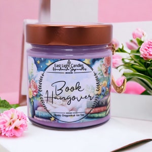 Book Hangover Candle, Handmade Soy Wax Candle, Handmade Scented Candle, Book Candle