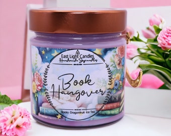 Book Hangover Candle, Handmade Soy Wax Candle, Handmade Scented Candle, Book Candle