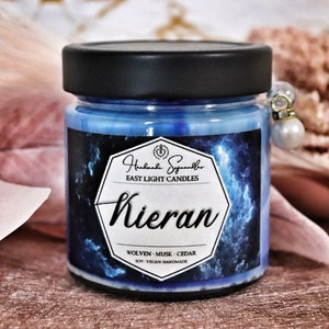 Kieran Candle | Handmade Book Candle | Scented Soy Wax Candle | Customizable Natural Candle | Gift Idea for Candle Lovers
