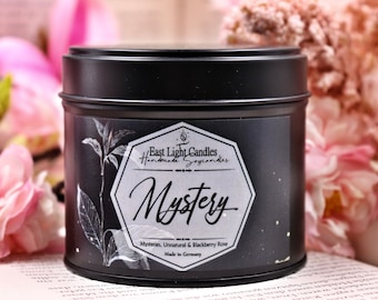 Mystery Candle Genre | Book Candle Handmade | Scented Soy Wax Candle | Personalized Vegan Candle | Gift Idea for Bookworms