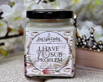 No Substance Problem Candle | Handmade Book Candle | Scented Soy Wax Candle | Customizable Natural Candle | Gift Idea for Candle Lovers