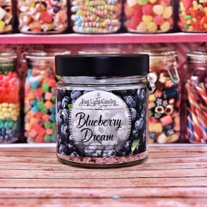 Blueberry Dream Candle, Handmade Soy Wax Candle, Handmade Scented Candle, Handmade Food Candle