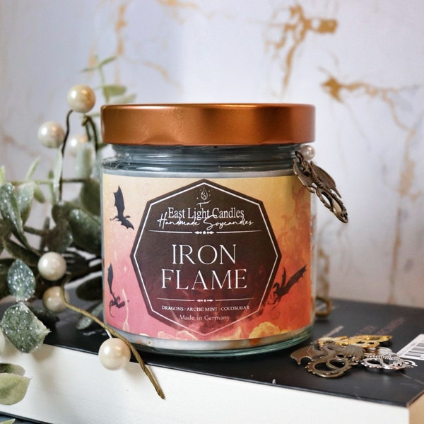 Iron Flame | Fourth Wing Candle | Bookish Candle | Buchkerze | Soy Vegan Candle | Fandom Candle