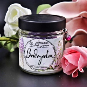 Bridgerton Candle | Book Candle | Handmade Scented Soy Wax Candle | Personalized Vegan Candle | Gift Idea for Bookworms