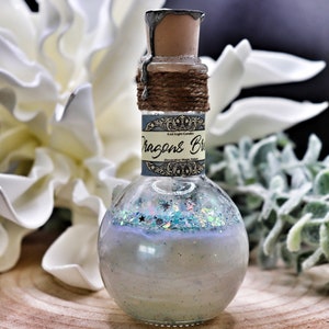 Dragon&#39;s Breath | Handmade Decorative Magic Potion – Magic Bottle | Fantasy Decoration, LARP Accessory | Wizard Magic Potion