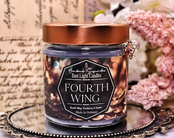 Fourth Wing Candle | Bookish Candle | book candle | Soy Vegan Candle | Fandom Candle