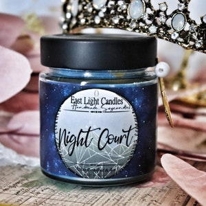 Night Court | Acotar | A Court of | Vegan Soywax Candle | Bookish Candle | Fandom Candle | Soy wax candle | Handmade
