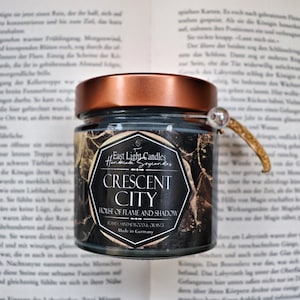 Crescent City 3 Candle | House of Flame and Shadow | Handmade scented soy wax candle | Vegan candle | Gift idea for bookworms