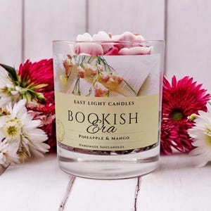 Bookish Era Candle | Book Candle | Handmade Scented Soy Wax Candle | Personalized Vegan Candle | Gift Idea for Bookworms