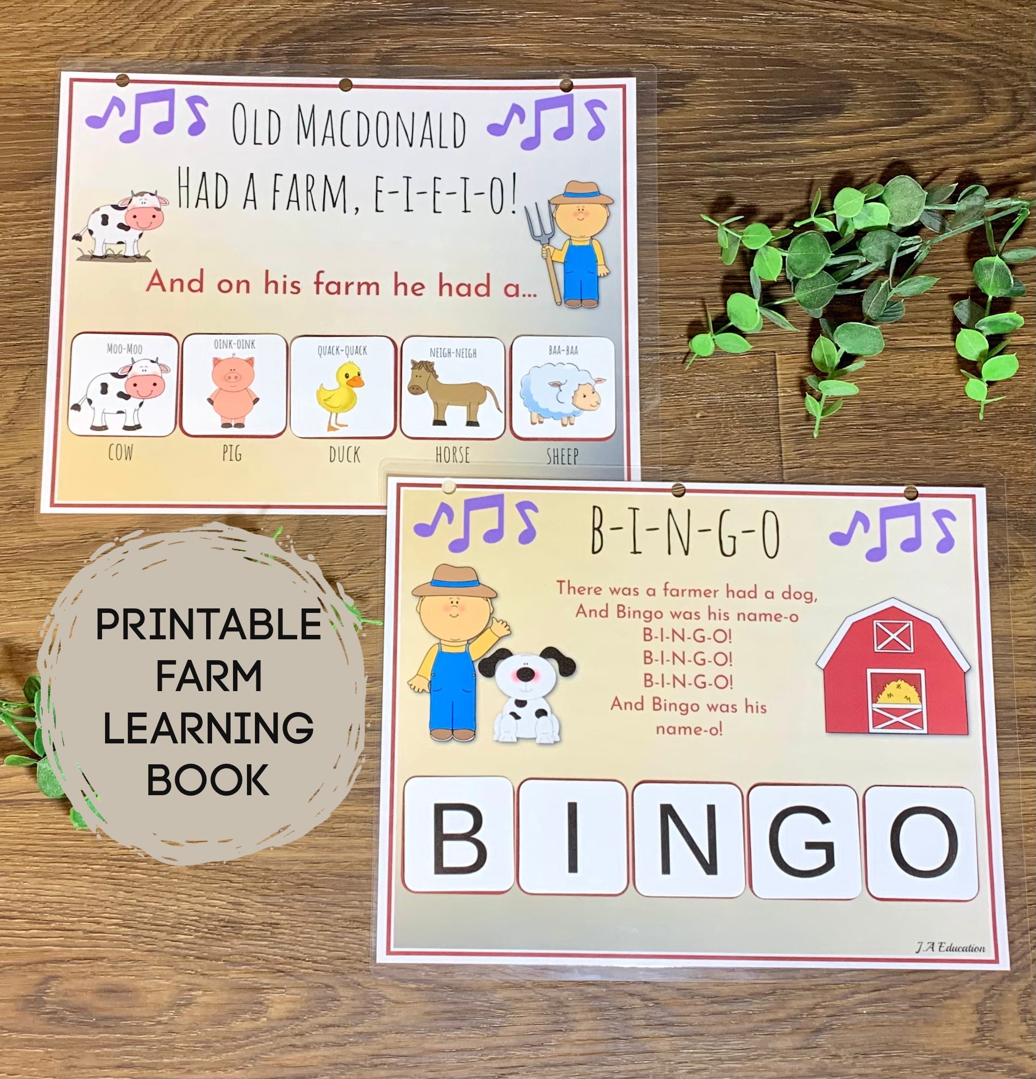 Printable Farm Busy Book Custom Ordered - Etsy