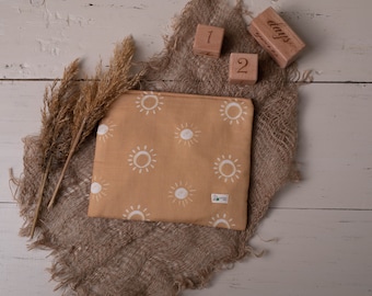 Sun Baby Bag, Nappy Zip Pouch, Small Nappy Bag, Baby Essentials Pouch, Baby Grab Bag, Hospital Bag