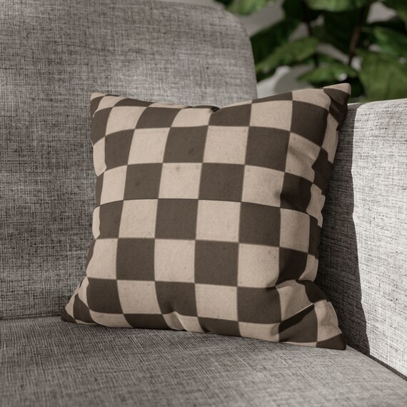Checkered Pillow Couch Cushion Cover Aesthetic Pillows