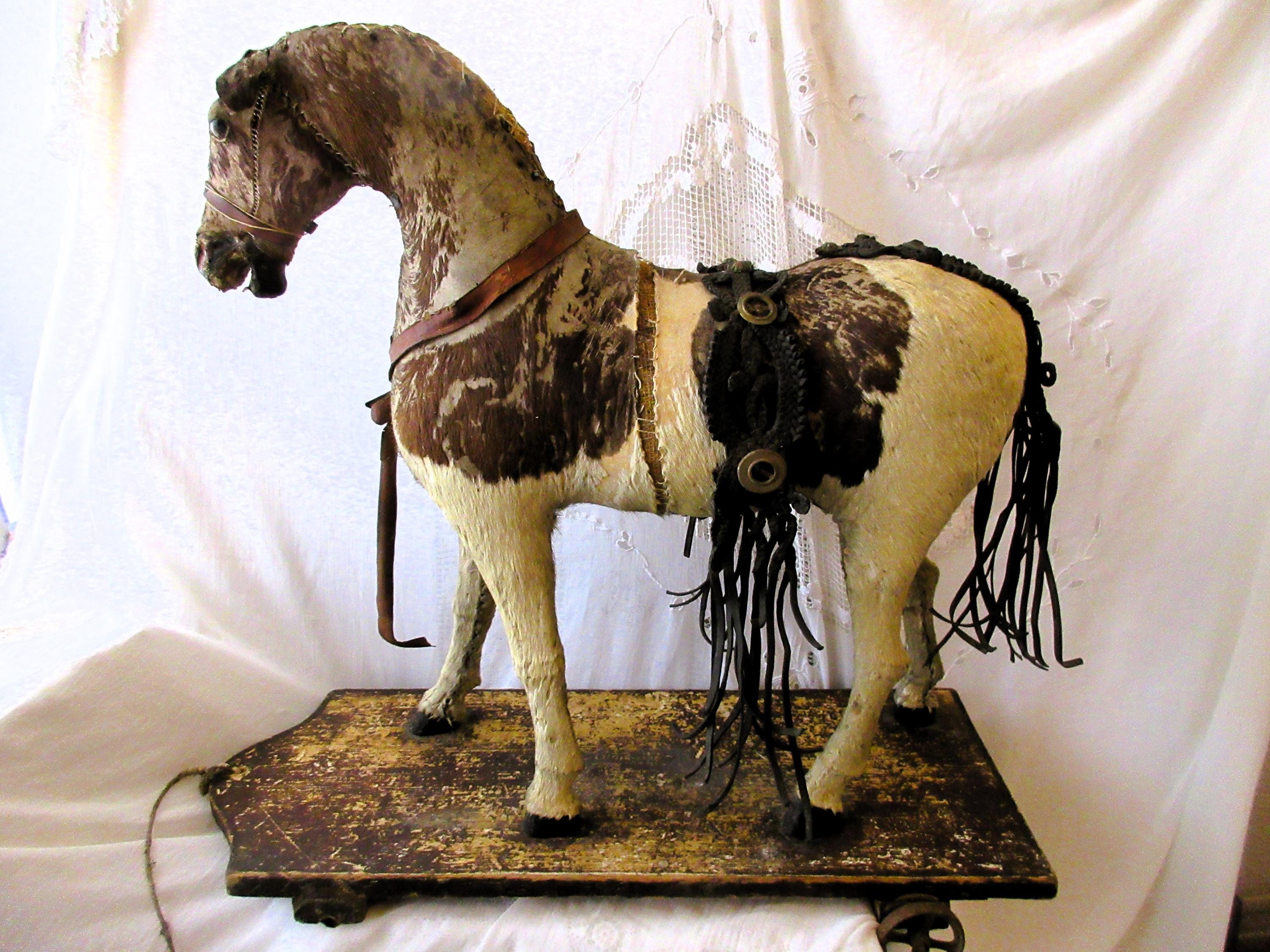 【ヴィンテージ】 飾り用 木製 ミニチュア 木馬 Antique toy horse - Etsy 日本