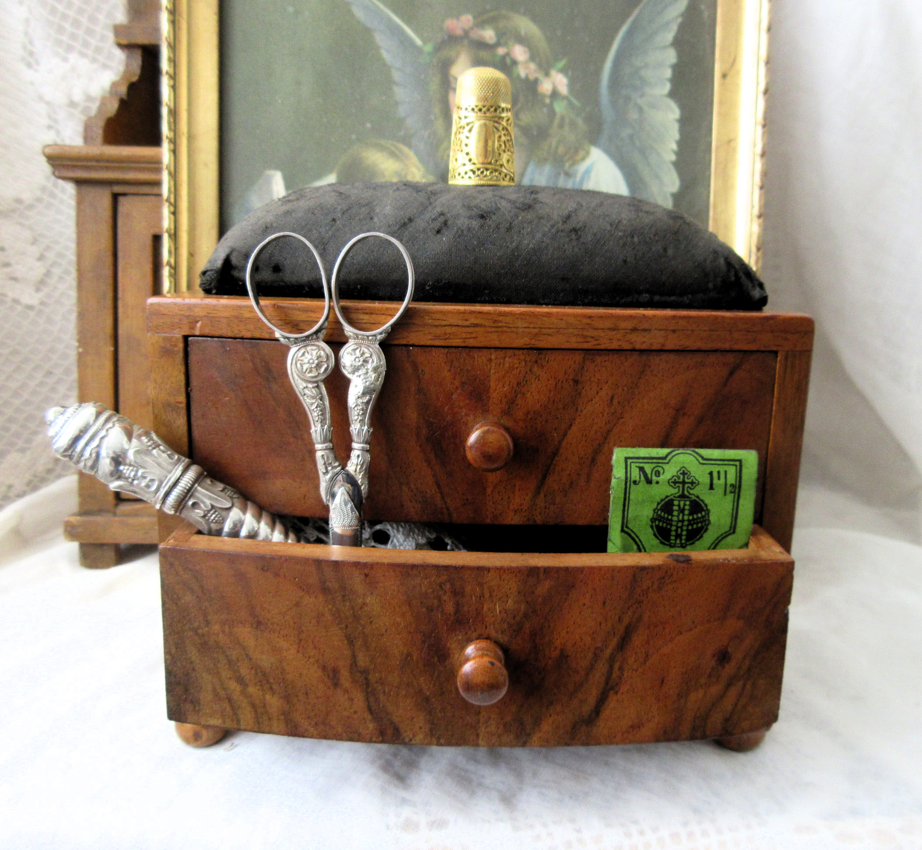 Vintage sewing thread drawers - Etsy 日本