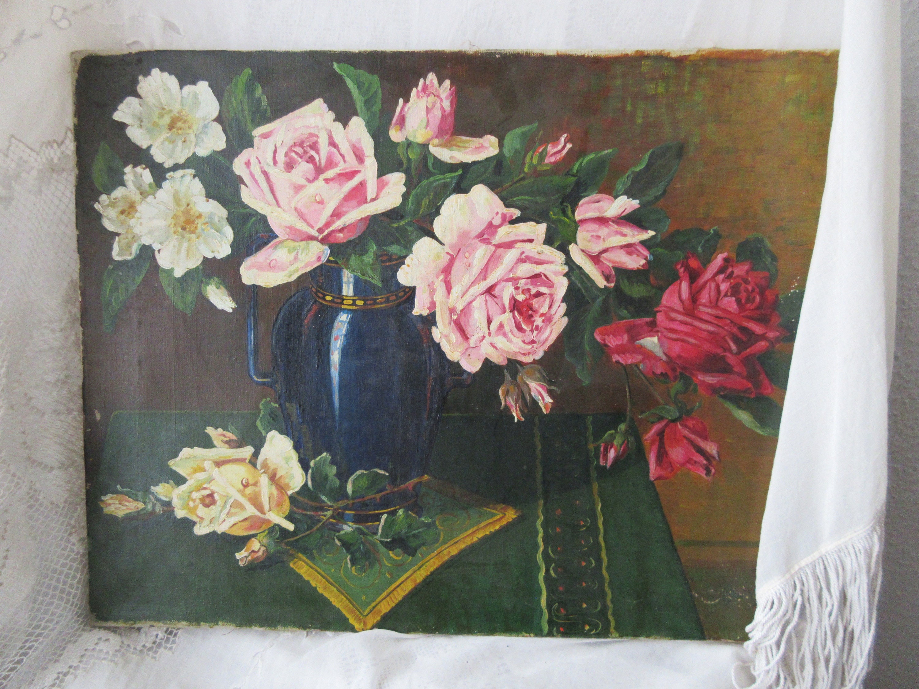 French brocante oil paintings - Etsy 日本