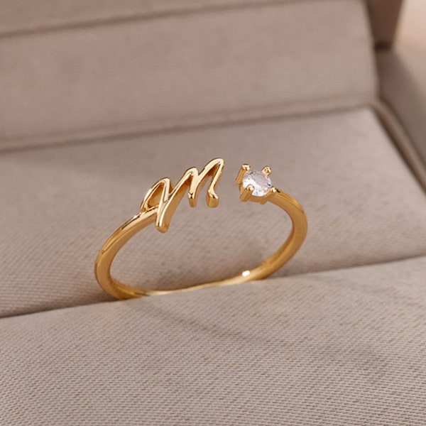 Initial Ring - Etsy