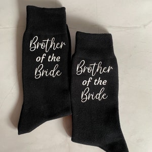 Brother of the Bride Socks/ Brother of the Bride Gift/ Wedding Day Gift/ Custom Socks/ Personalised Socks/ Walk me down the aisle socks