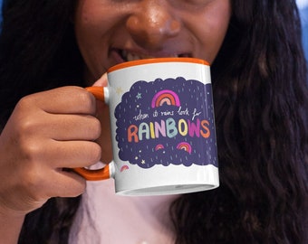 Look for Rainbows Inspirational Coffee Mug