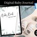 Baby First Year Journal Minimalist Digital Baby Journal Milestones ...
