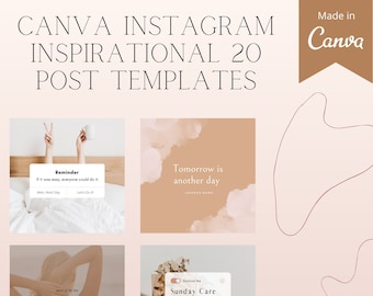 Canva Instagram Post Templates | Engaging Instagram Post templates | Inspirational Social Media Templates Canva |  Content Creator | Quote