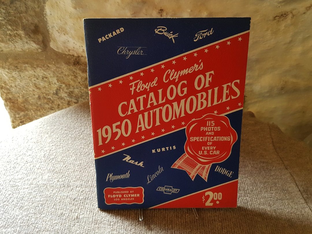 The Floyd Clymer's Catalog for 1950s Cars Etsy