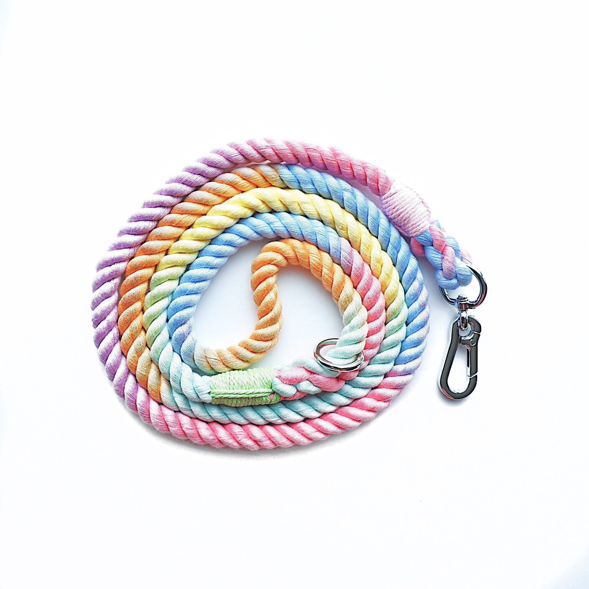 rainbow rope leash