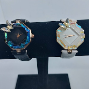 Watches, Woman Watch, Feminine Watch Style, Colorful Butterfly Gem, Unique Jewelry, Luxury Fashion Watch, Trendy Bridesmaid Watch, Gift Idea