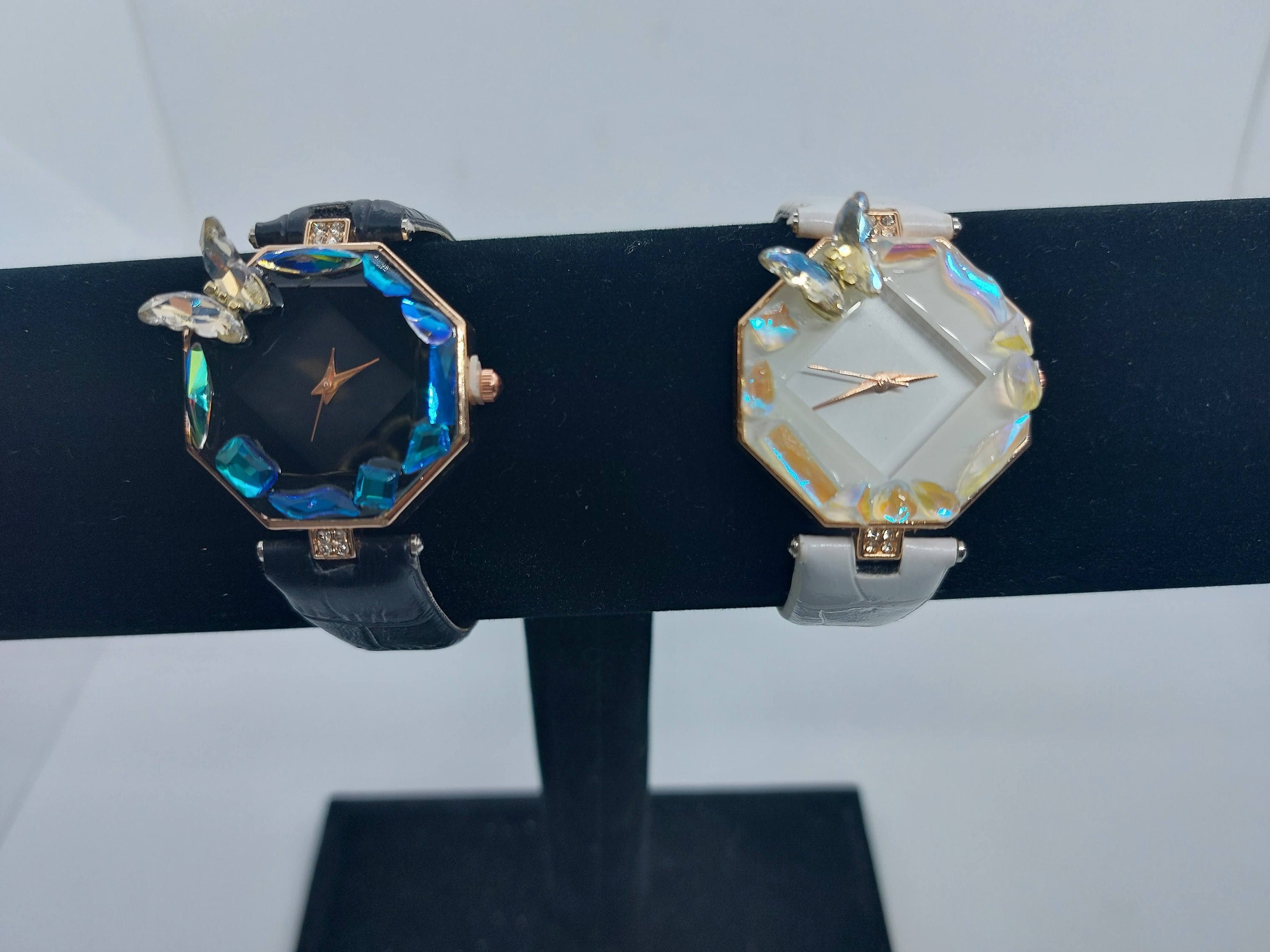 Unique Colorful Watch Watches, Woman Watch, Feminine Watch Style, Colorful Butterfly Gem ...