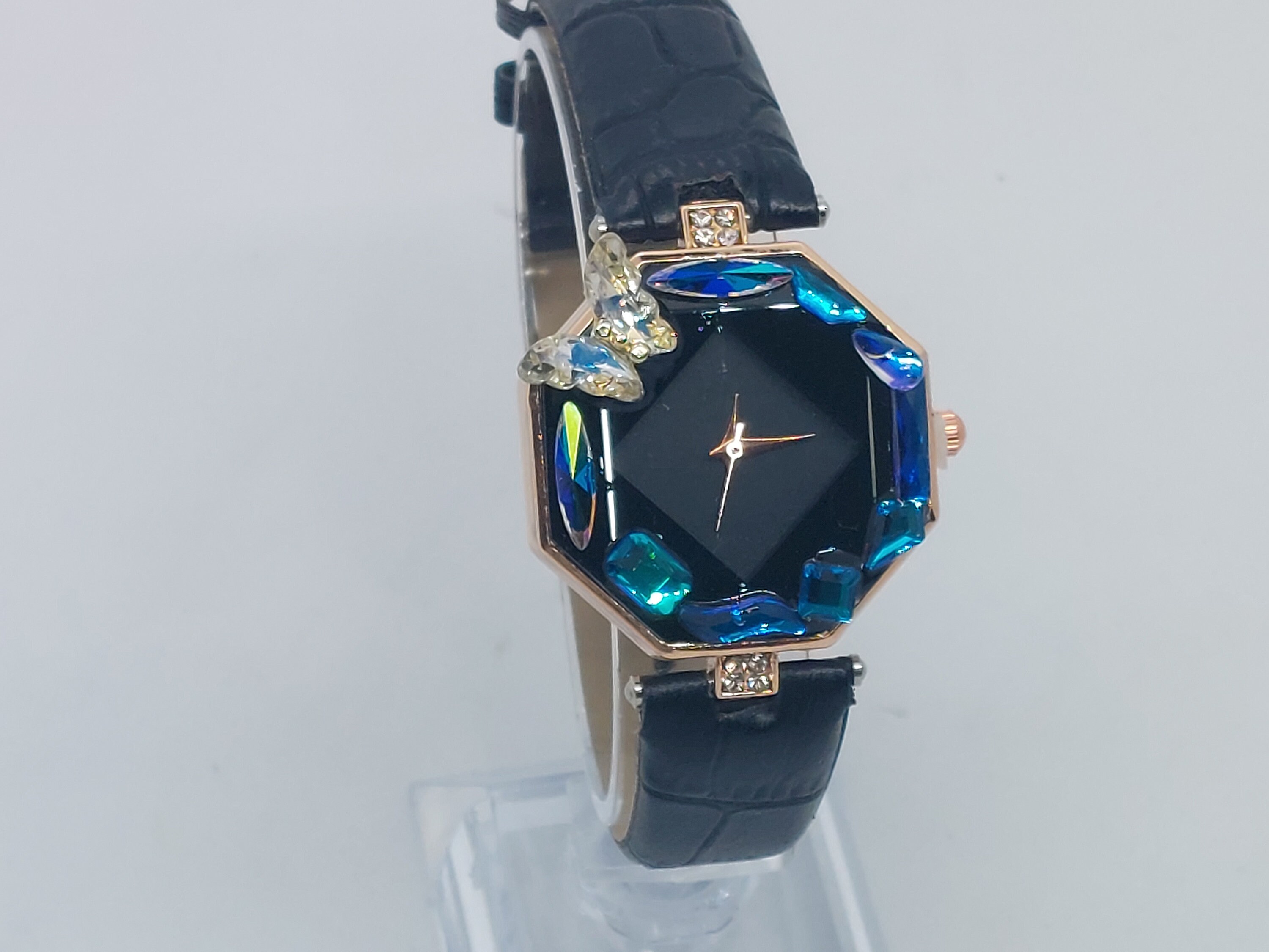 Watches, Woman Watch, Feminine Watch Style, Colorful Butterfly Gem ...