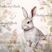 Easter Bunny Rice Paper A4 Bunny, Sweet Little Rabbit With Pretty ...